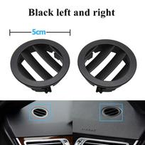 Left Right Dashboard Air Conditioning AC Vent Grille Small Round Panel Cover For Benz E Class W212 2009-2015 E200 E300 E350 E550 Dark Gray One Pair gray