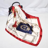 Moterims šilkinė kvadratinė skara, moteriška bandana, galvos apdangalas, skara, satininis foulard, moteriškas didelis hidžabas, kaklaskarė, skaros, pashmina, galvos juosta One Size beige