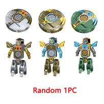 2-in-1 Deformation Robot Fingertip Gyro Decompression Toy Antistress Fidget Spinner Small Ornaments Stress Relief Toys for Kids gray