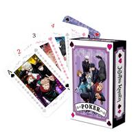 Anime Pokerio Žaislas Jujutsu Kaisen Stalo Žaidimo Kortelės Gojo Satoru Itadori Yuji Cosplay Kietas Viršelis Dovana gray