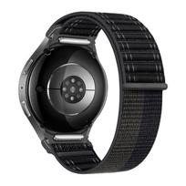Dirželis be tarpų Samsung Galaxy Watch 7 6 5 4 44mm 40mm/5 pro apyrankė correa Galaxy watch6 watch4 classic 47 Nailono kilpos juosta Galaxy watch 7 FE vyno raudonos spalvos