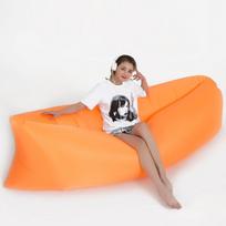 Lauko kempingo lova Lazy Bag Pripučiama lova Oro sofa paplūdimio kilimėlis Nešiojamas miegamasis lova Sofa Piknikas Oro čiužinys Miego kilimėlis Atsparus vandeniui oranžinė