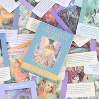 „Angels of Abundance“ Oracle kortos Taro kortų vakarėlis „Pranašystės“ Stalo žaidimas 44pcs gray
