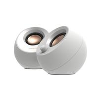 Creative Pebble V3 White Pin Bass Passive Radiator 8W RMS Peak Output USB PC Speaker USB/Bluetooth / 3.5mm / 45-degree Upward-Facing Speaker, / 16W, balta