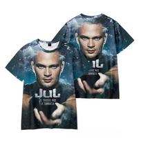 Rapper JuL C'est Pas Des Lol 3D Print T-Shirt Streetwear Men Women Fashion O-Neck Oversized TShirt Unisex clothing S gray