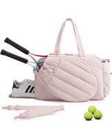 In-Stock Tennis & Pickleball Racket Sling Tote for Outdoor Use 42L rožinė