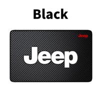 Car Silicone Sticky Non-slip Mat Car Dashboard Phone Anti-slip Mat For Jeep Wrangler Grand Cherokee Compass Renegade Cherokee Gladiator black