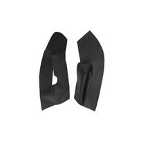 Kairės pusės vairas Odinės durų panelės dangtelis Skoda Octavia 2007 2008 2009 2010 - 2014 Automobilio durų porankio panelės dangtelio lipdukas Rear Black black