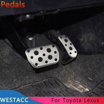AT automobilio pedalai, skirti Toyota Rav4 Auris Avensis Corolla Prius Facelife, skirta Lexus NX NX200T 300H auto dujų stabdžių atrama AT pedalas gray