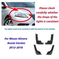 Automobilio purvasaugiai, skirti Nissan Almera G11 Russia Version / Sylphy 2012-2018 Purslų apsaugos purvasargiai Sparnai G15 2013 2014 2015 m. A gray