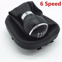 For VW Caddy 2 MK2 Touran 2004 2005 2006 2007 2008 2009 2011 2012 2013 2014 2015 Car Styling Gear Stick Shift Knob Gaitor Boot A model 6 Speed black