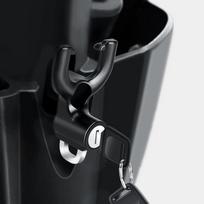 Universal Metal Motorcycle Helmet Lock Bike Handlebar Helmet Anti-theft Safety Lock Accessories wih Hooks and Two Keys gray
