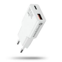 Charger 1 x USB, 1 x USB-C Quick Charge 3.0 30W SUPER SLIM white