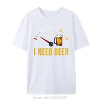 I Need A Beer Meter Alcohol Drinking Funny Brewing Hops Camisetas DURABLE Gifts Tshirt Oneck Cotton Tshirt Men Fitness T Shirt 4XL black