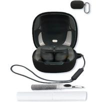 Case for Audio-Technica ATH-CKS50TW2 Wireless in-Ear Headphones,Soft Protective,Shockproof, BOVUGAC Silicone Case Cover with Keychain & Cleaning Kit black