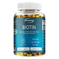 Xemenry Biotin 10,000mcg High-Potency Mini Capsules 120ct — Vitamin B7, Vegan & Vegetarian Friendly, GMO-Free, Gluten-Free, Soy-Free 120*1
