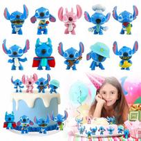 Lilo ir Stitch figūrėlės Stitch tortui modelis žaislai vaikams 10vnt