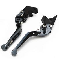 For Kawasaki NINJA650 Brake Lever NiNJA 650 Handle Folding Extendable Brake Clutch Levers Ninja650 2017- Hand Brake juoda pilka spalva