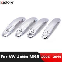 Skirtas Volkswagen VW Jetta MK5 2005 2006 2007 2008 2009 2010 Sedanas 5th Ge Chrome Priedai Automobilio šoninių durelių rankenos dangtis gray