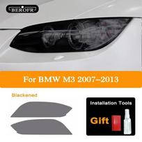 BMW M3 E90 E92 E93 2007-2013 Automobilio priekinių žibintų tonavimo dūminio juodo apsauginė plėvelė Priekinių žibintų skaidrus TPU lipdukas Priedai B orange