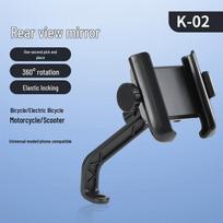 Creative Motorcycle & e-Bike Phone Holder with Shock Absorption and Lens-Free Navigation gray