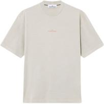 Stone Island Pattern Printed Crew Neck Short Sleeve T-Shirt Men Tops L1S152100001S0374-V0061 L beige