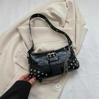 This Year New Lazy Style Retro Single Shoulder Underarm Bag Minimalist Tote Bag Large Capacity Commuting Bag Crossbody Bags gray