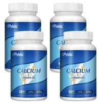 Pslalae - 1200 mg Kalcio su Vitaminu D3 Kapsulės - Kaulų Sveikata 120*4