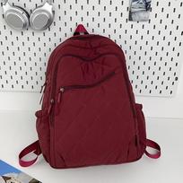 Schoolbag new diamond embroidered thread backpack daily commute travel fashion leisure large capacity nylon messenger backpack Length 30 width 14 height 41cm juoda