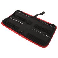 55Pcs Tool Pouch Batch Storage Bag Oxford Cloth Drill Bit Bags Utility Pouches With Zipper Small Tool Bag ganizer For Craftsmen 22.80X17.50X4.50CM black