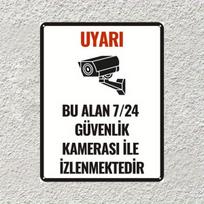 24/7 CCTV Surveillance Warning Sign | 8x12 Inch Aluminum Security Notice Plate M gray