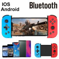 „Bluetooth“ žaidimų valdiklis, belaidis žaidimų pultelis Teleskopinis žaidimų pultelis, skirtas „Android“ mobiliojo telefono žaidimui raudona/mėlyna