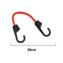 Trunk bicycle hook rope elastic luggage rope motorcycle cargo fixing belt elastic reinforcement binding 30cm-Black black