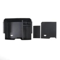 New Upgrade Armrest Box Storage Tray Rib Fin Strong Organizer Holder For Ford Ranger T9 2023+ Style A gray