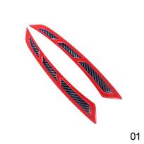 2vnt 22CM lankstūs PVC automobilio sparnai arkos ratų antakių apsaugos rinkinys anglies pluošto purvo atvartai Apsauga nuo purslų Apsauga nuo įbrėžimų geltona
