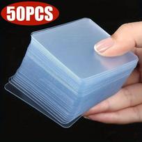 50 vnt. Neperforuojama skaidri PVC nano dvipusė juosta Vonios kambarys Virtuvė Namai Fiksuotas stipriai lipnus kablys Lipdukas 50pcs gray
