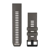 Garmin QuickFit 26 Watch Band Pebble Grey / Silver Grey Silicone 010-14510-00