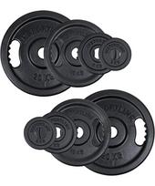 Ketaus olimpinių svorio diskų komplektas inSPORTline Castblack 2–20 kg