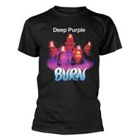 Deep Purple Unisex Adult Burn T-Shirt XXL juoda
