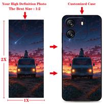 Personalized Custom Phone Case For Blackview Wave 6C Black Soft Silicone Back Cover For Oscal Flat 1C DIY Picture Painted Oscal Flat 1C