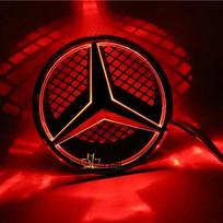 Car Front Logo Light Emblem Grille Light Led Badge for Mercedes Benz W166 W176 W204 W207 W212 W218 W245 W251 W463 Accessories B Style mėlyna