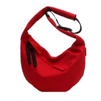 Travel Crossbody Half Moon Chest Bag for Ladies Daily Street Fanny Pack Solid Color Belt Bag raudona