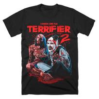 Terrifier Tshirt Horror Movie Halloween Merch Black Tee Unisex Unisex Crewneck Short Sleeve Streetwear 3D Clothes XL gray
