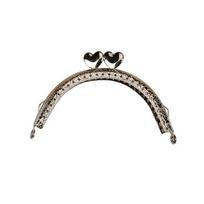 Embossed Metal Purse Frame Kiss Clasp Durable Non-deform Bag Hardware for Sewing Enthusiasts DIY Handbag Projects auksas