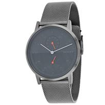 SKAGEN Vyriškas Kristoffer Pilkas Laikrodis Moteriškas Kvarcinis Laikrodis Mineralinis 22mm Pilkas Atsparus Vandeniui: Apvalus užsegimas: Papuošalai SKW6501 pilka spalva