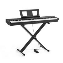VEVOR skaitmeninis pianinas su svoriais, 88 visiškai svertiniai klavišai, elektrinis pianinas su dviguba klaviatūra ir garsiakalbiais, X formos stovas, sustain pedalas, įrašymo funkcija juoda