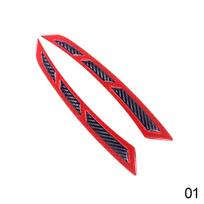 2vnt 22CM lankstūs PVC automobilio sparnai arkos ratų antakių apsaugos rinkinys anglies pluošto purvo atvartai Apsauga nuo purslų Apsauga nuo įbrėžimų geltona