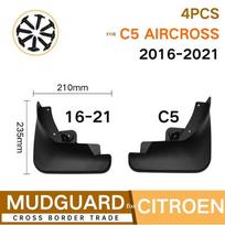 4 vnt. priekiniai galiniai automobilio purvasaugiai, skirti Citroen Tianyi C5 Aircross 2016–2018 m. black