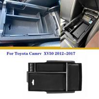 Car Center Console Tray Replacement Central Armrest Storage Box Center Console Storage Holder Organizer for Camry XV50 2012-2018 style 2 gray