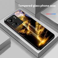 Šviečiantis akmens šviesos dėklas telefonui Xiaomi Redmi 13C Note13 12 Pro Plus 5G Note 9 13T Pro POCO X6 F5 F6 Juodas grūdintas stiklas Redmi NOTE 7 gray
